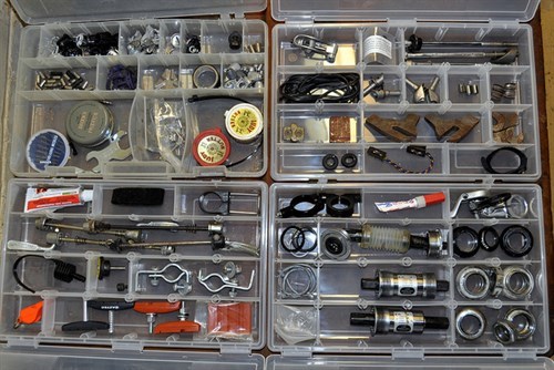 DIY tools safely stored in boxes