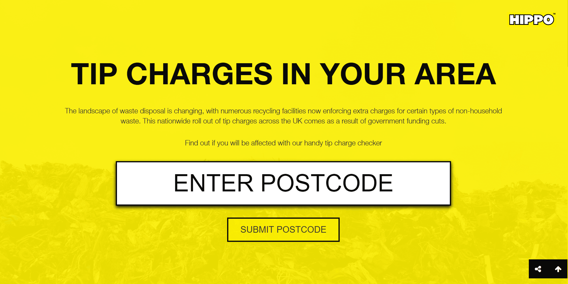 Check Tip Charges In Your Area HIPPO Tip Charges Postcode Tool