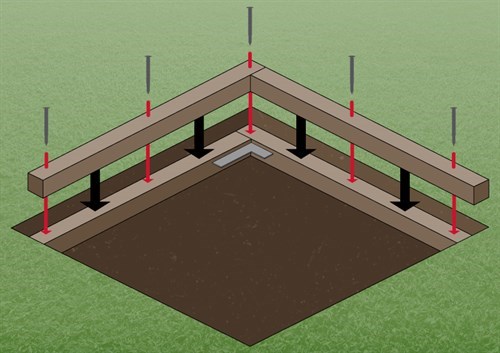 Build your homemade sandpit