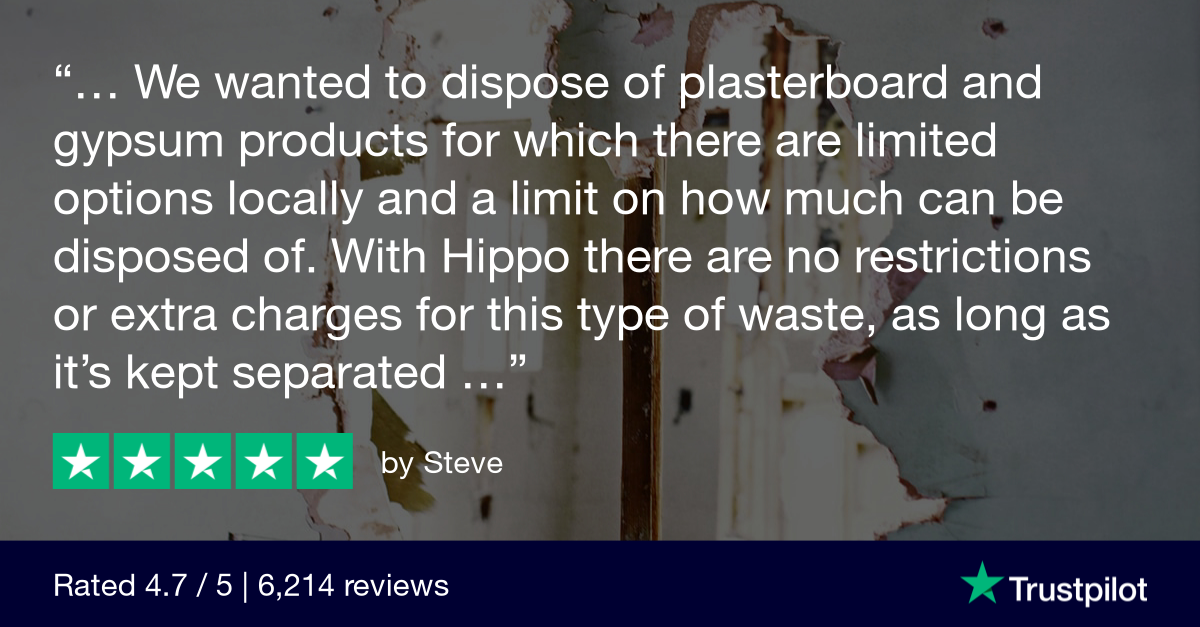 5-Star HIPPOBAG review for plasterboard disposal