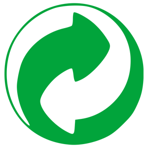 Green dot recycling trademark