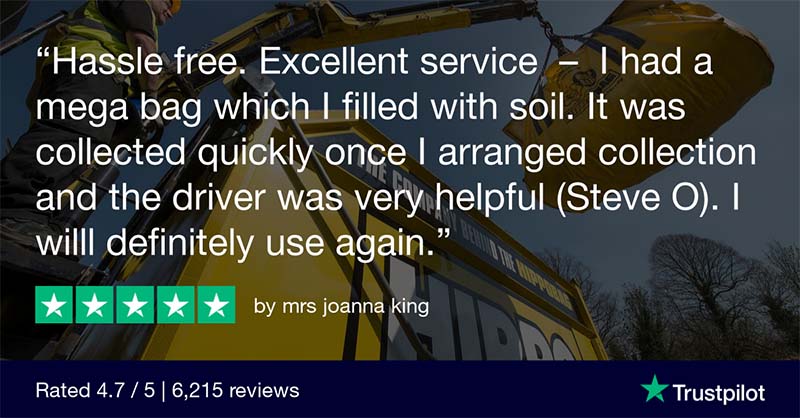 A review from a customer using HIPPOBAG for soil removal