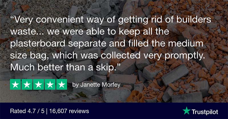 Customer review for removing builders waste