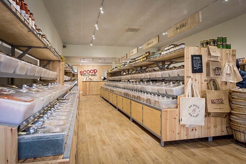 Scoop Wholefoods Bristol shop interior